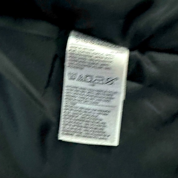 Old Navy Hooded Winter Coat Full Zip/Velcro Size L (10-12) Black/White Speckled - Picture 6 of 6